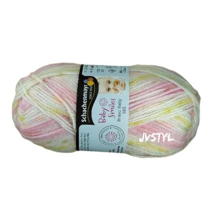 Příze BRAVO BABY ombré 185, 50g, melír Sofie