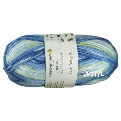 Příze BRAVO BABY ombré 185, 50g, melír Ben