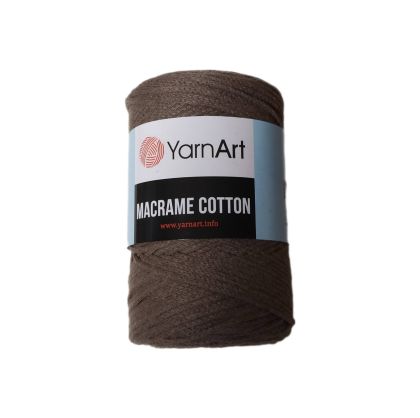 Pletací příze Macrame Cotton 250g matná hnědá