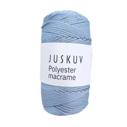 Polyester macrame Juskuv pomněnkově modrá návin 145 m