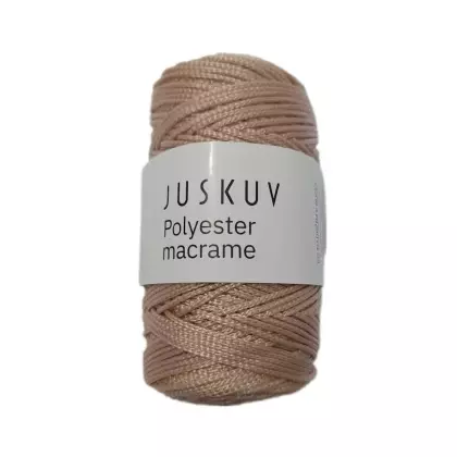 Polyester macrame Juskuv zlatobéžová návin 145 m