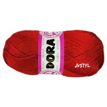 JVStyl  Příze DORA 100g, tmavě červená