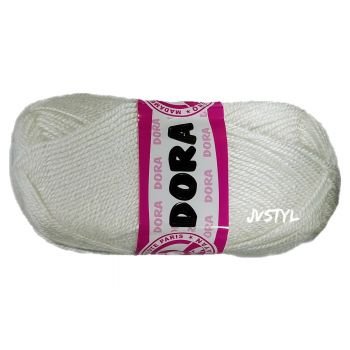 JVStyl  Příze DORA 100g, bílá