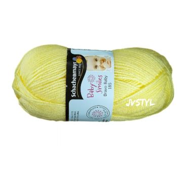 JVStyl  Příze BRAVO BABY SMILES 185, 50g, světle žlutá