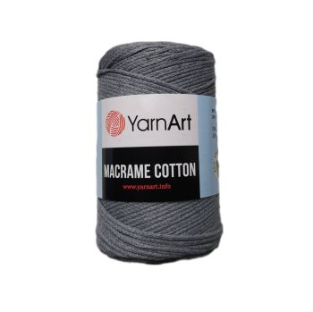 Pletací příze Macrame Cotton 250g matná šedá