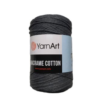 EU  Pletací příze Macrame Cotton 250g tmavá šedá