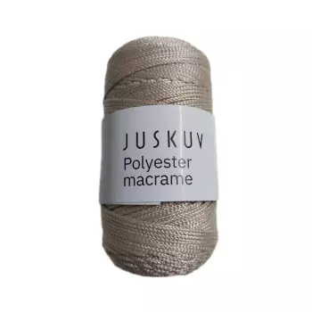 Polyester macrame Juskuv béžová návin 145 m