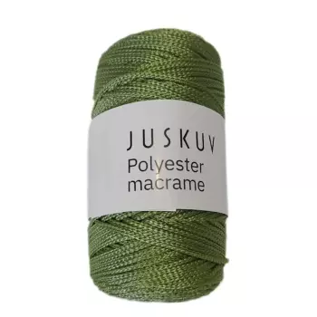 EU  Polyester macrame Juskuv jarní zelená návin 145 m