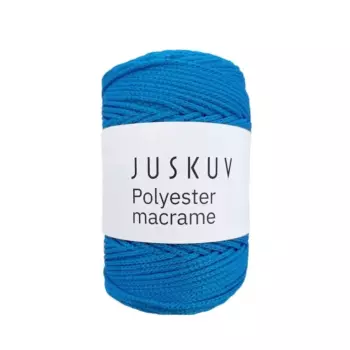 Polyester macrame Juskuv modrý tyrkys návin 145 m