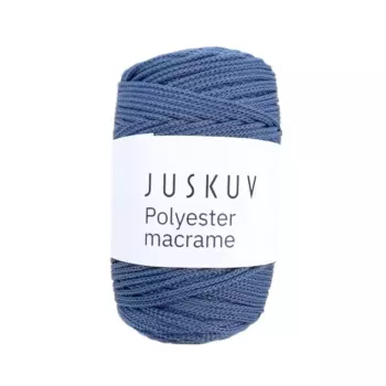 Polyester macrame Juskuv středně modrá návin 145 m