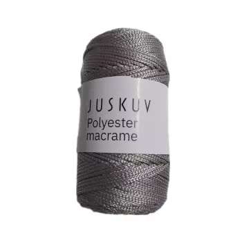 EU  Polyester macrame Juskuv stříbrná návin 145 m